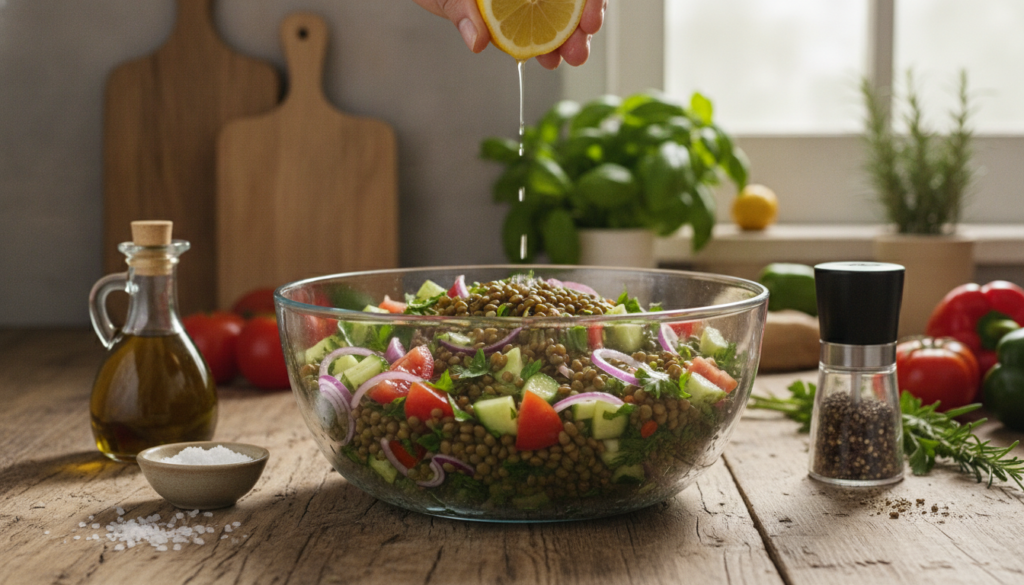 découvrez comment préparer une salade de lentilles vertes saine et facile avec notre recette simple et rapide, idéale pour un repas nutritif et savoureux.
